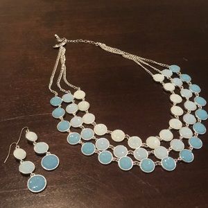 Blue Monochrome Bead Necklace